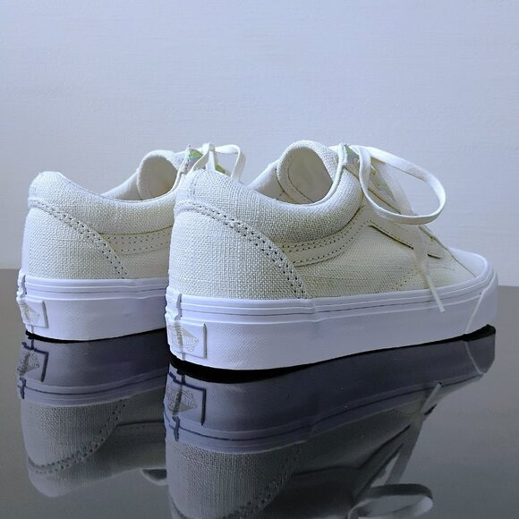 Vans Women's Old Skool Hemp Linen Sneaker in Subtle & Elegant Turtledove - Picture 7 of 12